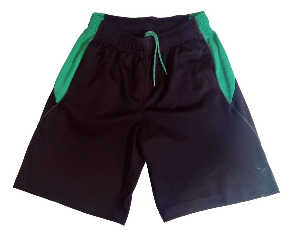 Old Navy Boys Active Wear Shorts Training Black Green Size 10-12